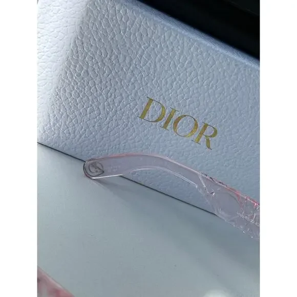 NEW Dior Lady Dior 95.22 Sunglasses in Transparent Pink - Picture 6 of 7